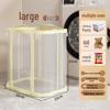Foldable Breathable Mesh Laundry & Toy Basket - Large Capacity Clothes Storage for Bathroom & Household