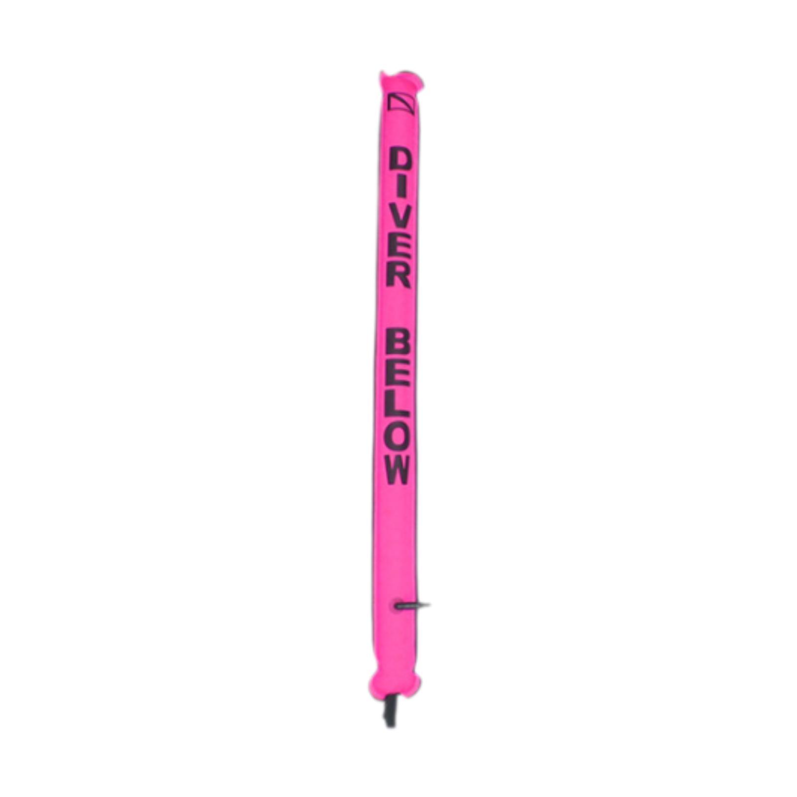 

Diving Surface Marker Buoy with Rotatable Hook High Visibility Inflatable Scuba Signal Tube for Underwater Men Women Snorkeling фарби люмінесцентні рожевого кольору