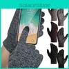 Gants Tricotés Confortables à Écran Tactile pour l'Hiver pour Hommes et Femmes Chauds et Coupe-vent