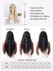 Light Ash Cosplay Synthetic Wigs with Bangs Long 24-inch  Long Curly Wavy Lolita Halloween Wigs Heat Resistant Fiber Bangs Hair