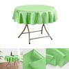 150/180/200cm Round Satin Tablecloth Bright Silk Tablecloth For Baby Shower Wedding Birthday Party Banquet Christmas Table Decor