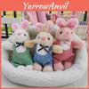 Cute Mini Plush Bunny Keychain Stuffed Animal For School Bags And Gifts