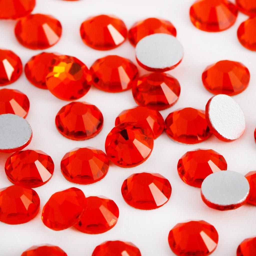Flatback Loose Rhinestones Glass Glue on Eco-Friendly 12 Facets Bulk 1440pcs for Nail Art