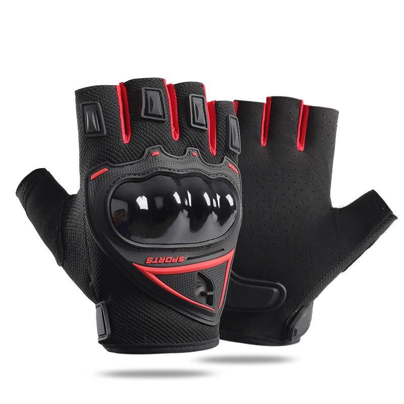Motorcycle riding full finger touch screen gloves men's sports protection fitness wear-resistant anti-drop locomotive electric vehicle gloves
