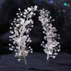 Beaded Bridal Headband Zinc Zinc Alloy Leaf Bridal Tiara Hair Vine Premium Women Hair Jewelry  Bridesmaids