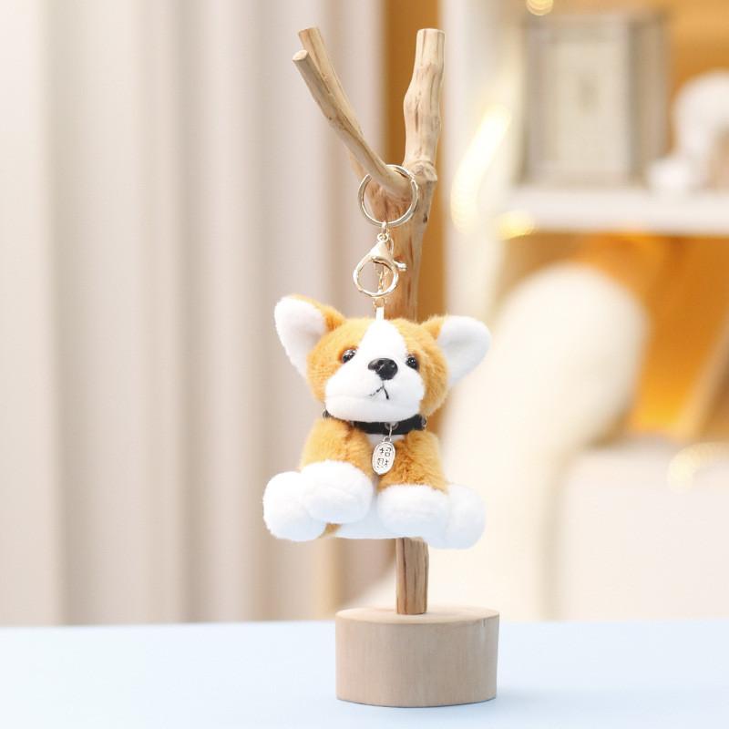 Shar Corgi Chinese Pei Small Plush Dog Doll Pendant For Girls Gifts Collection