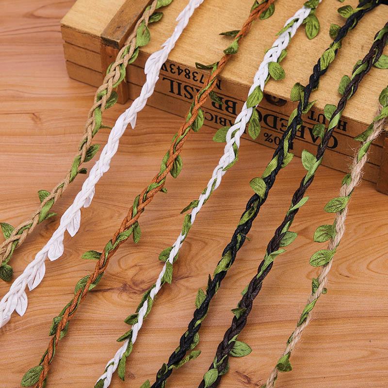 Frânghie de cânepă Frânghie de viță de vie Perete foto Frunză verde Ratan împletit Handmade Bricolaj Creativ Frânghie decorativă Frânghie groasă cerată