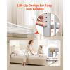 VEVOR Toddler Bed Rail, Kids Beds Guard Rail with Reinforced Iron Pipe and Oxford Cloth, Adjustable Height Bed Side Railing