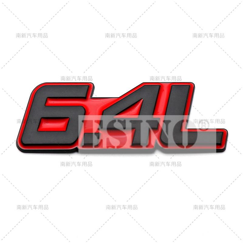Car Styling DFETRY 3D Metal Chrome Zinc Alloy Adhensive Emblem 5.0L 5.7L 6.0L 6.2L 6.4L 7.0L Body Trunk Fender Badge Accessory