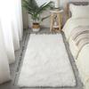 Floor Protection Bedside Rugs Imitation Wool Long Hair Carpet Bedroom Mats  Home Decor