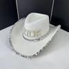Strass Kronen Cowgirl Hut für Damen Rollkrempe Rollenspiel Cowgirl Hut Hochzeitsfeier Requisiten Junggesellinnenabschied Kopfschmuck