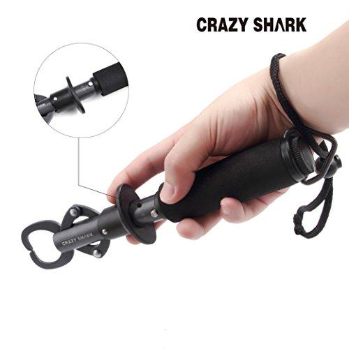 CRAZY SHARK Fish Grip, Fish Catcher, Fish Grabber, Lightweight Fish Gripper, Stainless Steel, Multi-Function Tool, Portable