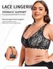 European and American large-size lace full-cup underwear women's double breasts large-size bra vest bra