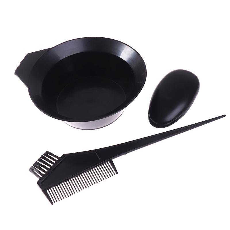 8Pcs Hair Color Dye Bowl Comb Brushes Gloves Hat Tool Kit Dye Bowl Comb Brush