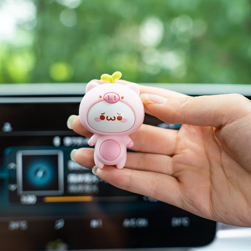 Korean Style New with Long Grasss Cartoon Man Car Air Freshener Air Outlet Fragrance Flavoring In The Car Goods Accessories