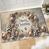 1pc Merry Christmas Themed Doormat, Non-slip Floor Mat for Living Room, Bedroom, Bathroom, Holiday Home Decoration