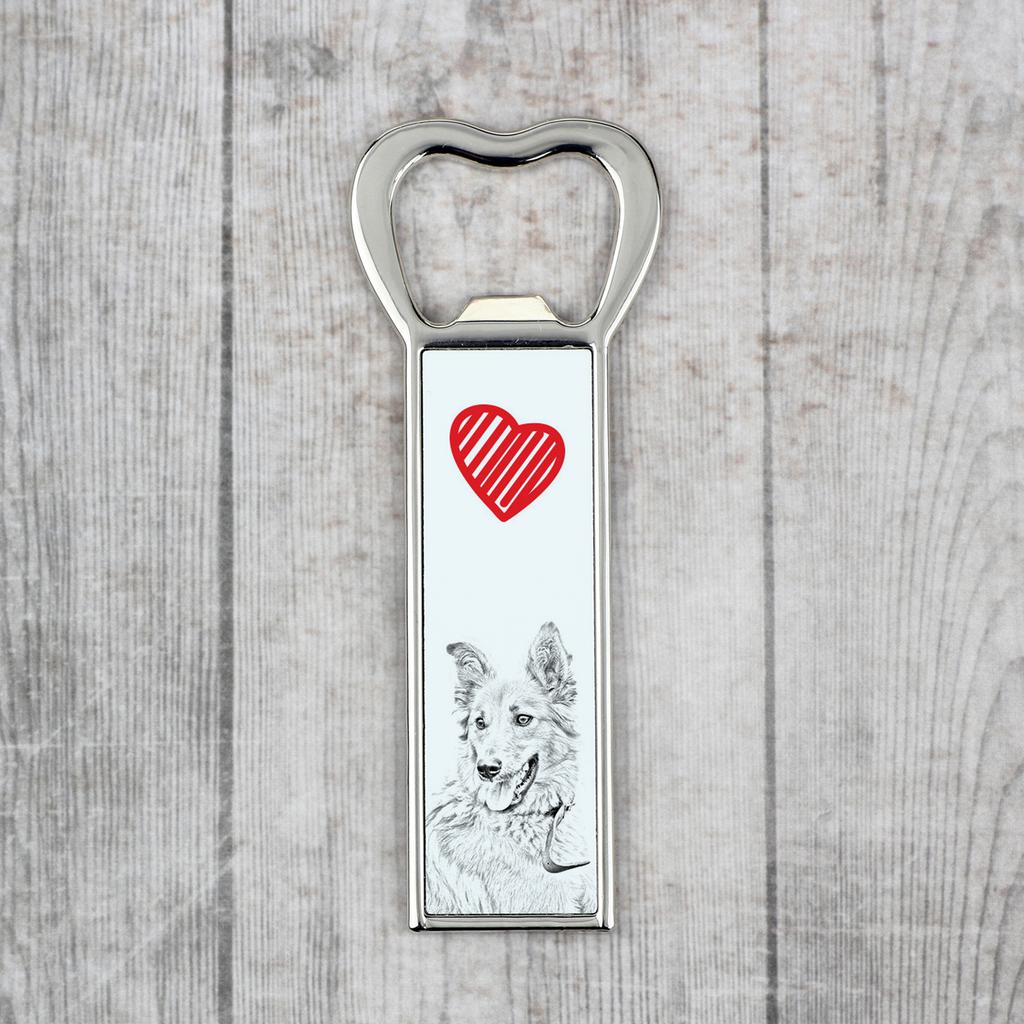 Basque Shepherd Dog, Basque Sheepdog – Bottle opener with a dog, personalized fridge opener | Art-Dog