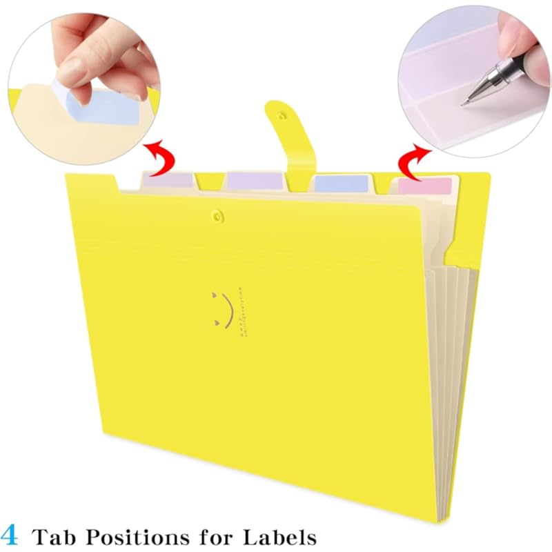 Corslet Documents Folder for Certificate A4 Paper Expanding File Folder Pockets Accordion Document Organiser Mini Waterp