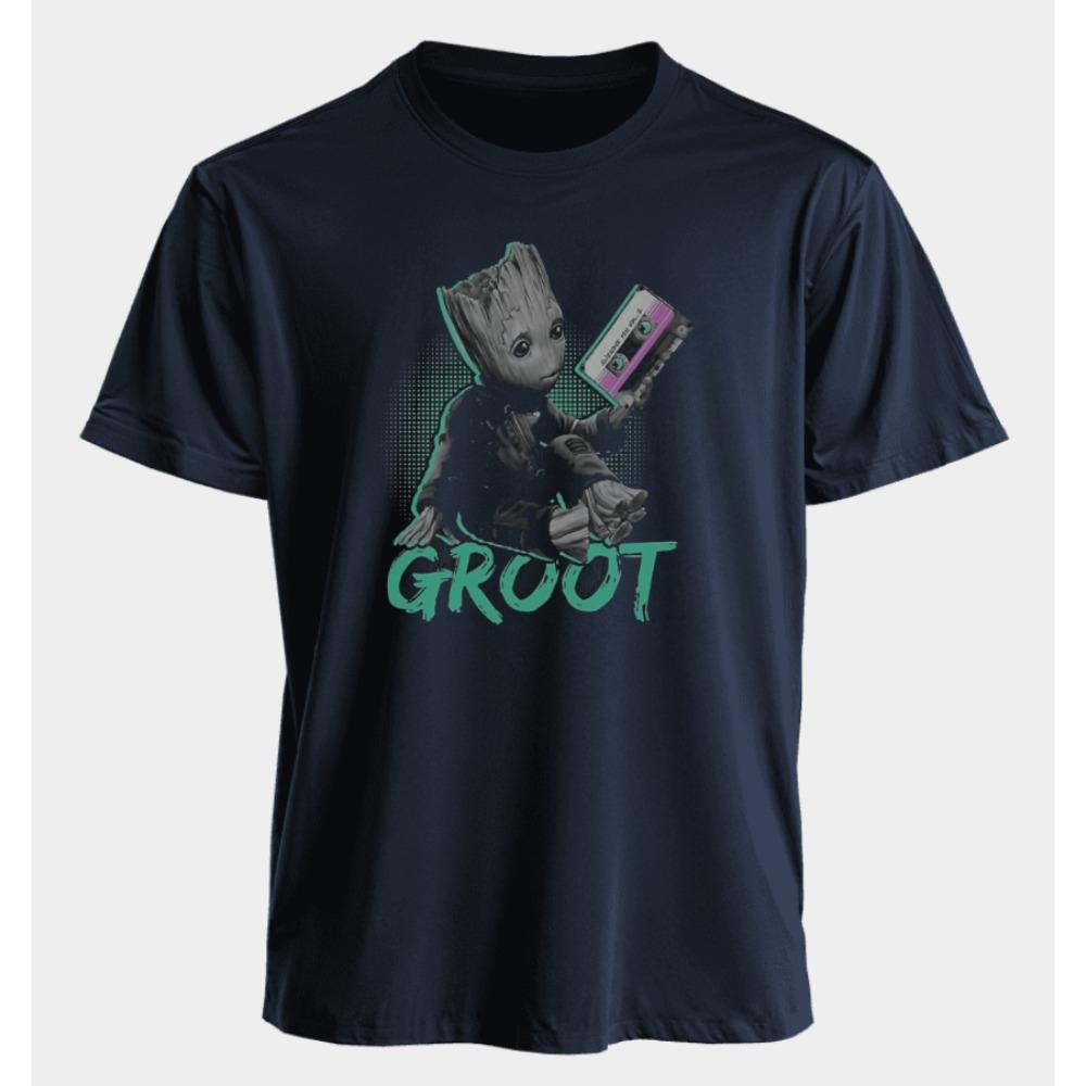 Men's and Women's T-shirts Groot Summer American Spring and Autumn New Classic Oversized Sporty Style Short-sleeved