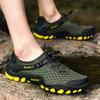 Breathable mesh outdoor shoes hiking shoes men's light one-pedal fishing hiking beach wading stream shoes women