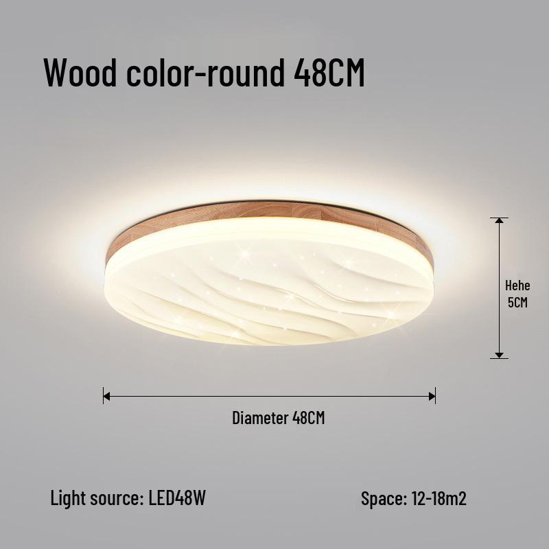 Ultra-Thin Japanese-Nordic Style Ceiling Lamp for Bedrooms & Living Rooms