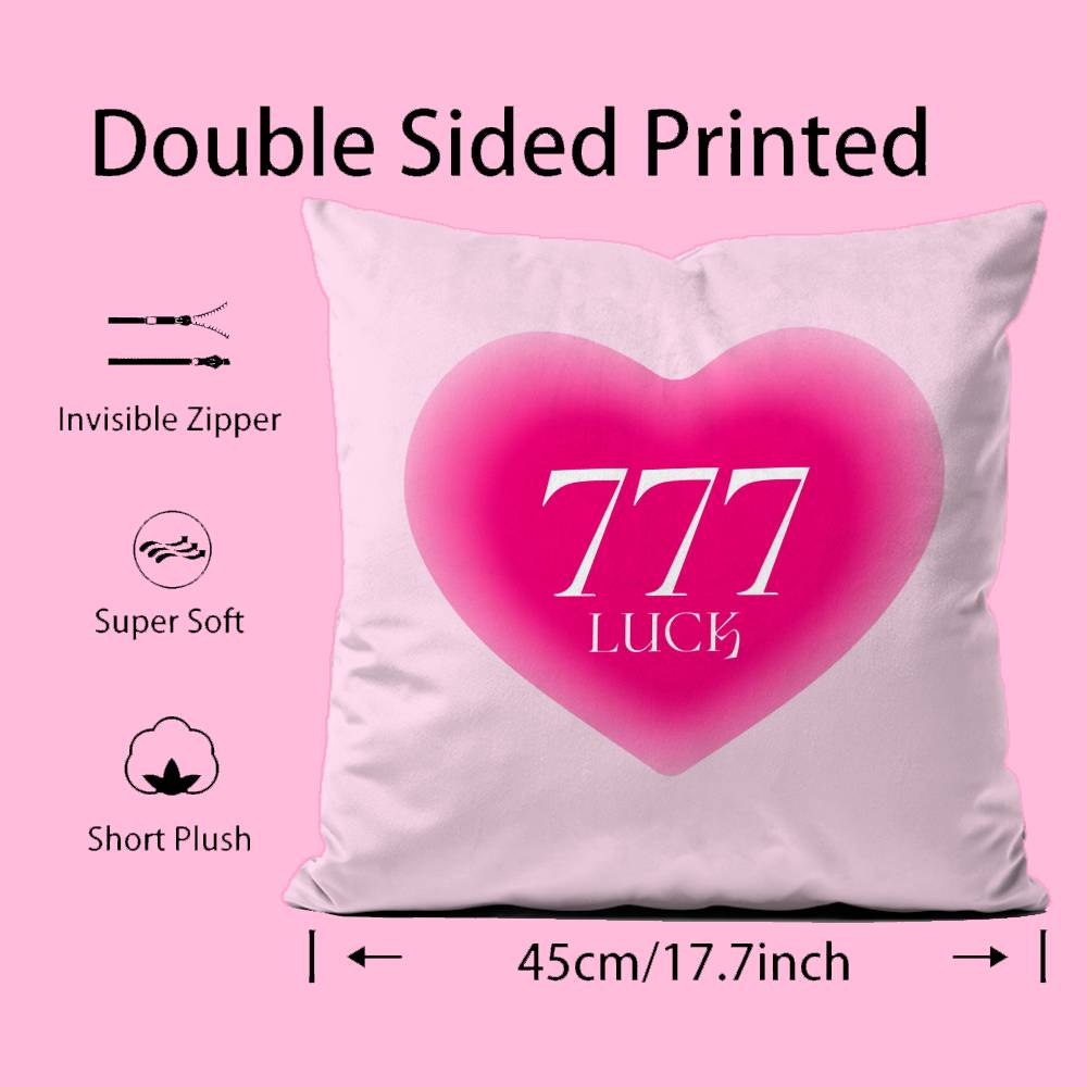 Art Lucky 7 logo Kussensloop patroondruk kussensloop woonkamer bank kussenhoes slaapkamer kamer decor