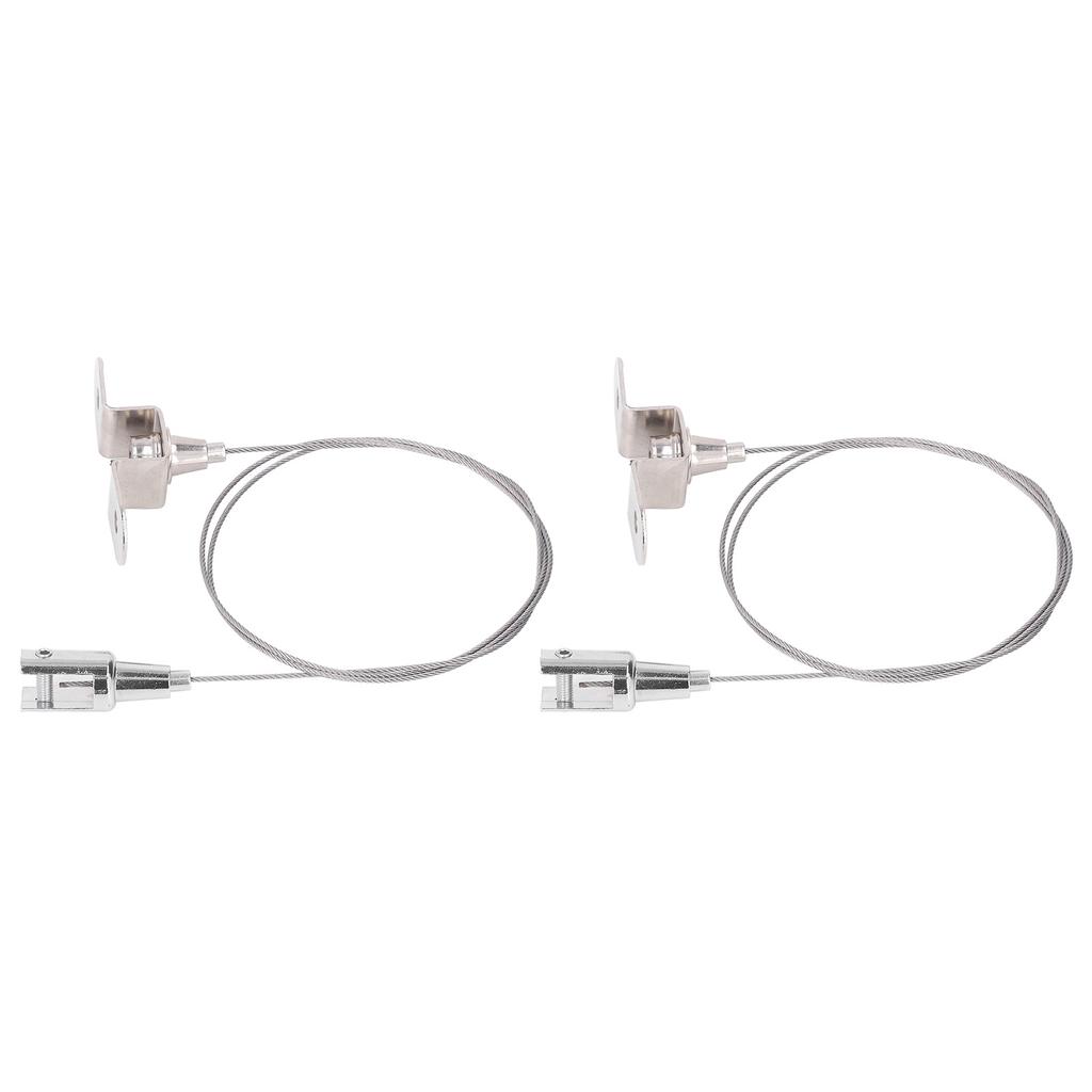 90cm Picture Hanging Wire 30kg Load Adjustable Stainless Steel Hanging Rope for Photo Frames Lamps Art Exhibitions