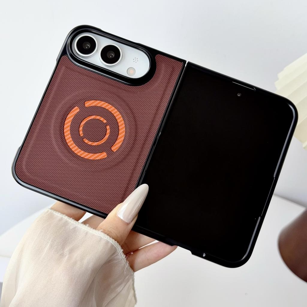 Magnetic For iPhone Duo Fold Case Luxury PU Shockproof Protective Back Cover For Magsafe Wireless Charging Phone Shell Funda