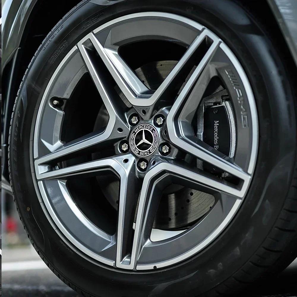 Pro Mercedes Benz 75MM Styling vozu Krytky středů kol Krytky nábojů Náhradní díly Pro Mercedes Benz W211 W203 W204 W210 W124 AMG W202