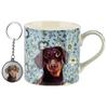 Noya Cup With Keychain 380Ml 9X13X9Cm Dachshund