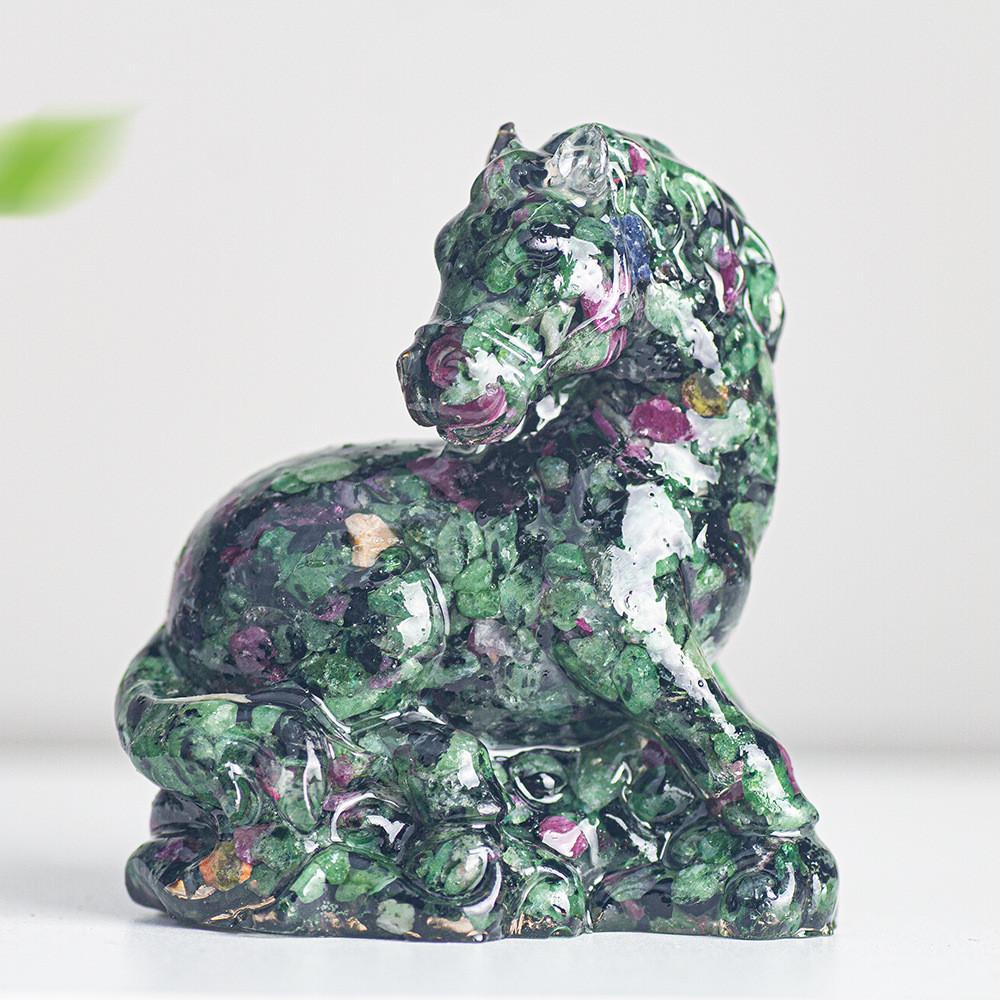 Natural Crystal Resin Figurine With Success Symbol For Home Decoration Gift