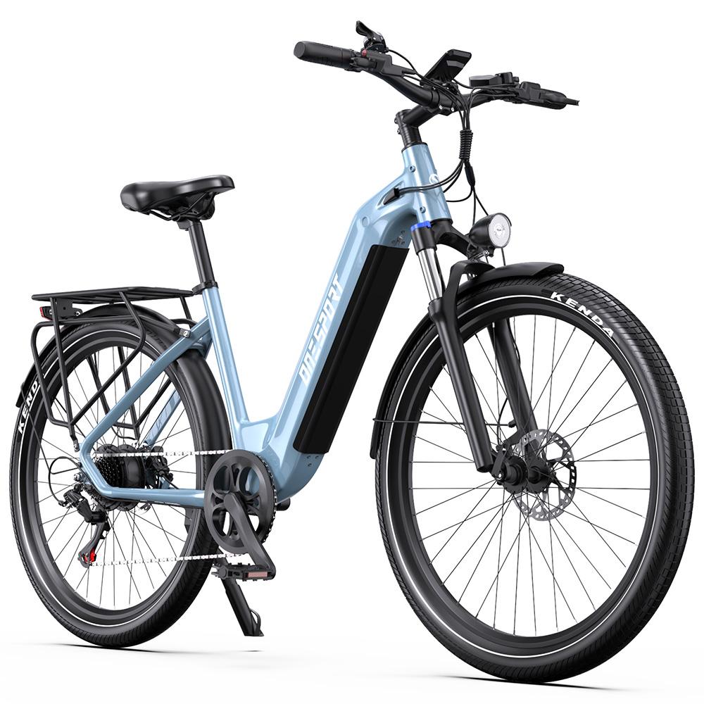 Elektrofahrrad ONESPORT WT05 250W Motor 18,2AH Stadtrad für Pendler Höchstgeschwindigkeit 25 km/h Hydraulische Bremsen Maximale Reichweite 120 km 27,5"x2,25" Reifen