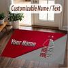 Benutzerdefinierter Teppich Nottingham Forest Muster Druck Name Text Weicher Rutschfester Boden Teppich für Heim Innen Dekoration