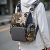 Bino Harness with Rain Cover with Rangefinder Pocket Adjustable Large Capacity Bino Case for Hunting Hiking