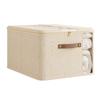 Tianshan Linen Double Window Zip Quilt Storage Box, Large