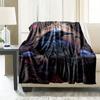 Black Blue Crow Blanket Soft Warm Throw Blanket Nap Blanket For Couch Sofa Office Bed Camping Travel Multipurpose Gift Blanket For All Season