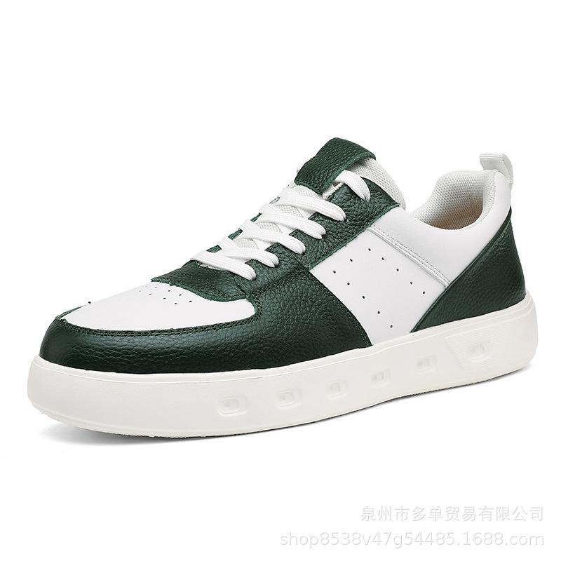 New original niche casual shoes classic black and white panda with leather skateboard shoes