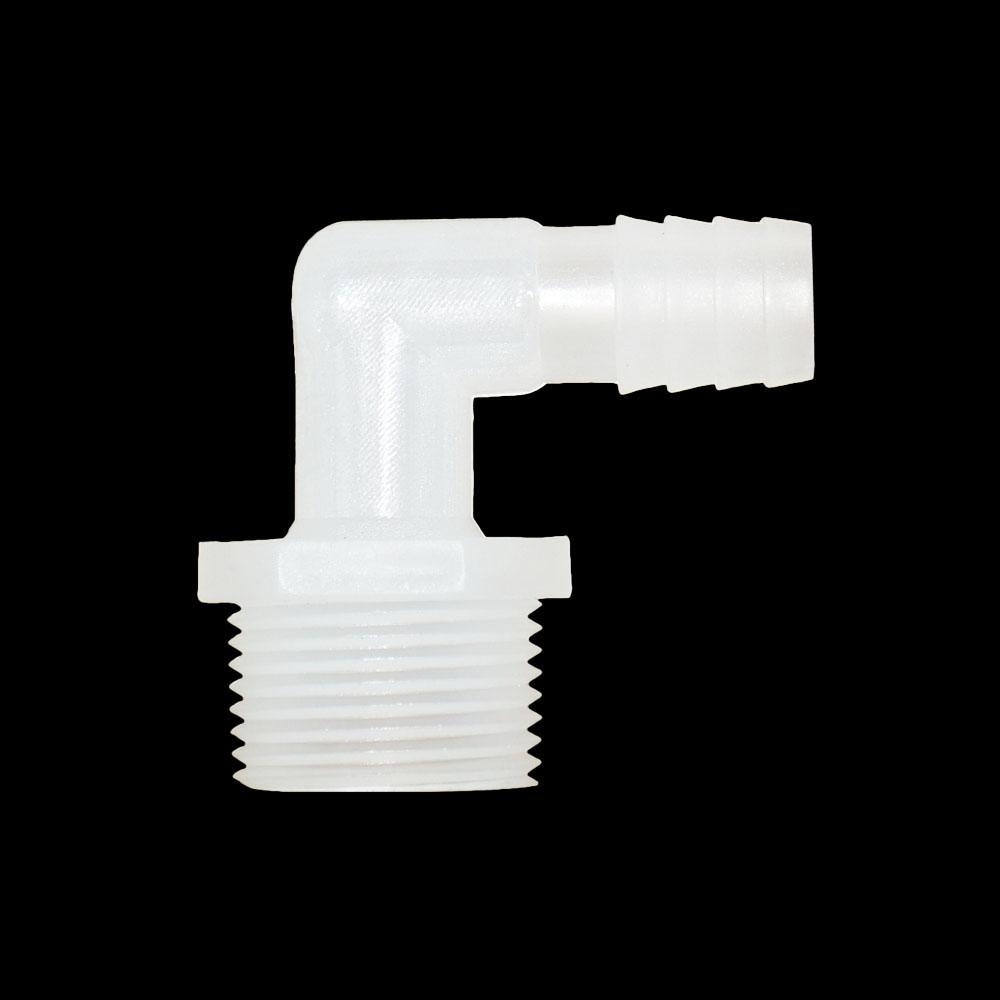 6/8/10/12/14/16/18/20mm Hose Elbow Connector To 1I2 3/4 Inch Male Thread 90 Degrees Barb Fittings Irrigation System Pipe Coupler
