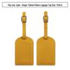 Customizable PU Leather Luggage Tag with Anti-Lost Feature and Airplane Design