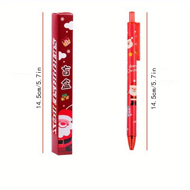 600pcs Christmas Surprise Blind Box Neutral Pen Creative Cartoon Sign Pen Student Press-move Question Brushing Pen Christmas Gift 0.5mm