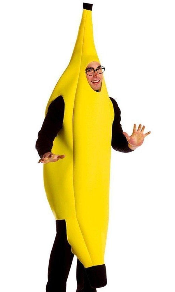 Haruju Banana Cosplay Halloween Bananmann Unisex Full-Banan Kostyme, Morsomt, (Medium)