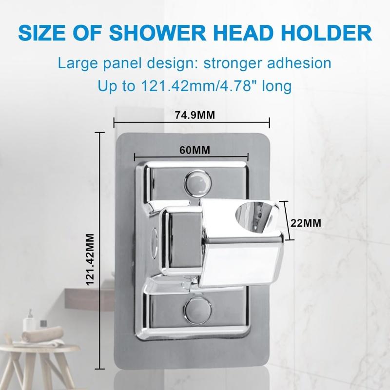 360° Adjustable Self-Adhesive Wall Mounted Shower Holder Bracket Stand Bathroom