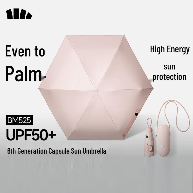 Beneunder BM525 Five-Fold Black Glue Capsule Sun Umbrella