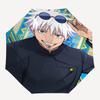 1pc Jujutsu Kaisen Satoru Gojo Inspired Umbrella Auto Open Close Folding Design, 8-Bone Iron Frame Outdoor Umbrella, Festival Gift for Fans, Travelers