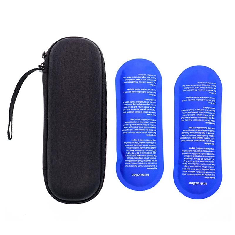 1Set Portable Diabetic Insulin Cooling Bag Protector Refrigerated High Capacity Medical Cooler Organizer Travel Case