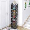 Tier 10 Shoe Rack Metal Narrow Shoe Storage Space Saving Simple Cabinet Hallway