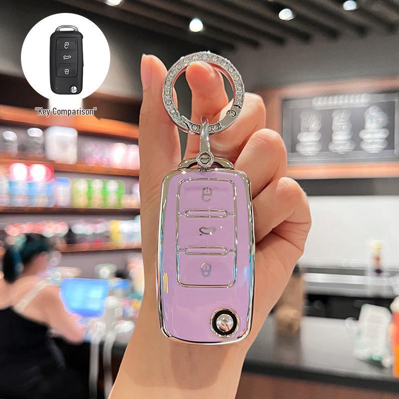 Volkswagen Key Cover: Fits Sagitar, Lavida, Jetta, Passat, Bora, Tiguan – Unisex Car Key Shell