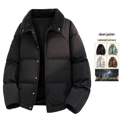 2025 Winter Men's White Duck Down Puffer Jacket - New Style, Couples-Friendly