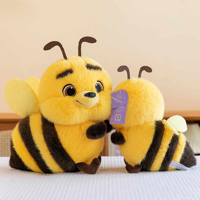 Cute Big-eyed Bee Doll Girl Plush Play Doll Cartoon Doll Birthday Gift Doll