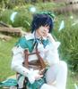 [NOKIJP] Genshin Impact Venti Cosplay Costume, Wind-Colored Poet (Venti, XXL)